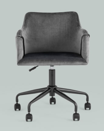 Стул офисный ДЖамал велюр Серый / Jamal_12