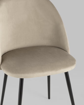 Стул Фолио велюр Бежевый_7