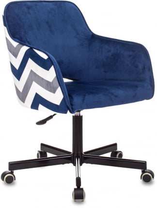 Кресло для оператора Бюрократ CХ-380М Сапфировый Италиа 17 зигзаг / CH-380M Italia_0