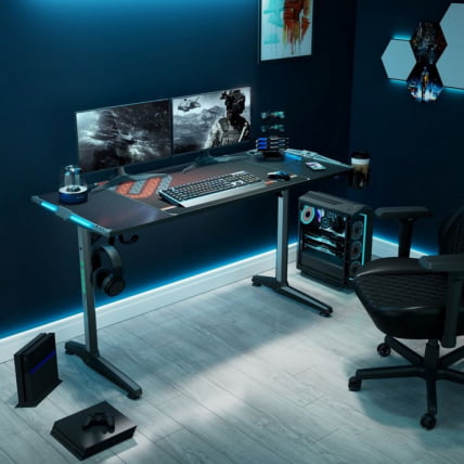 Стол для компьютера (для геймеров) ЕУРЕКА ГИП 55 Блаcк / EUREKA GIP Black_13