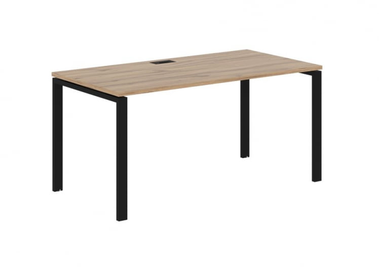 Стол письменный ЕДИС ЕУСТ 1580 Дуб Денвер светлый Черный / EDIS EUST_0