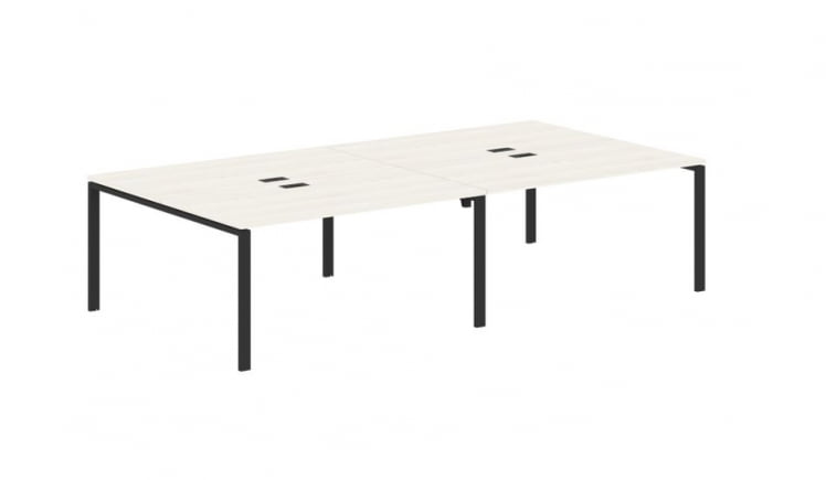 Бенч-система 4-местная ЕДИС ЕУВСТ 3116 Ясень Траун Черный / EDIS EUWST_0