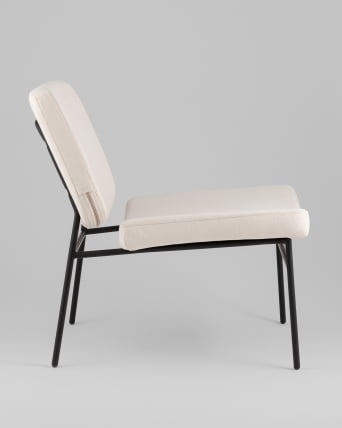 Кресло Эбигейл велюр молочный_3