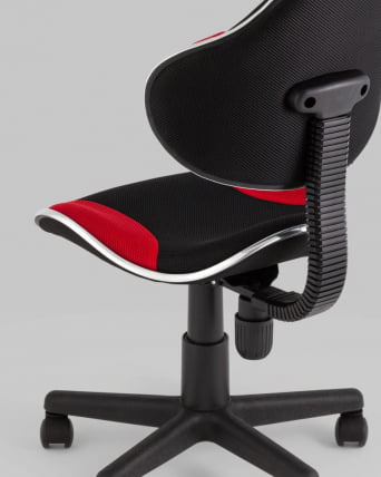 Стул офисный КЗЙ Черно-красный / QZY_3