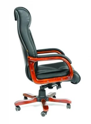 Кресло руководителя CХАИРМАН 653 кожа Коричневый / CHAIRMAN_3