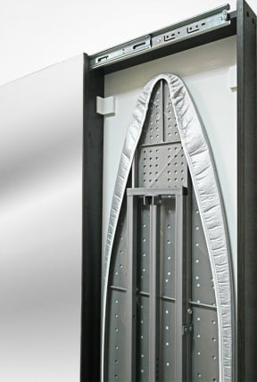 Шкаф со встроенной гладильной доской Ирон Слим (левый, купе) Венге / Iron Slim_9