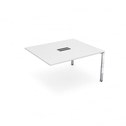 Стол системы БЭНЧ, переговорный, конечный ГЛОСС ЛИНЕ НСПК-П.926 Белый Премиум / GLOSS LINE_0