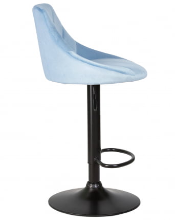 Стул барный ДОБРИН ЛОГАН БЛАCК Ппудрово-голубой велюр МДЖ9-74 / DOBRIN LOGAN BLACK MJ9-74_2