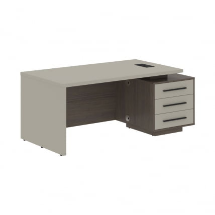 Стол руководителя правый ВЕЛИОН ВCТ 1890 Р Аметист Дуб Сильвер / VELION VCT R_0