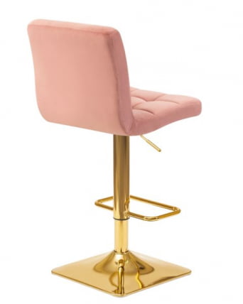 Стул барный ДОБРИН ГОЛДИЕ (пудрово-розовый велюр (МДЖ9-32)) 2 шт / DOBRIN GOLDIE (MJ9-32))_4