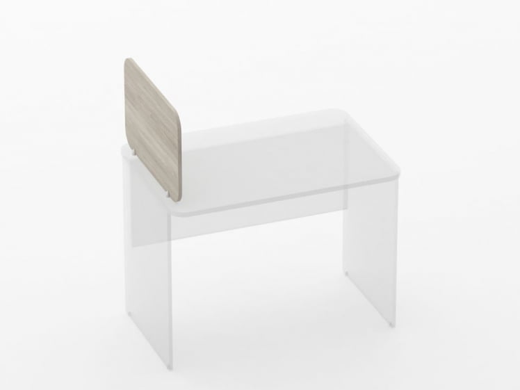 Экран разделительный прямой Глассй 5.14.06 Дуб сантана светлый / Glassy_1