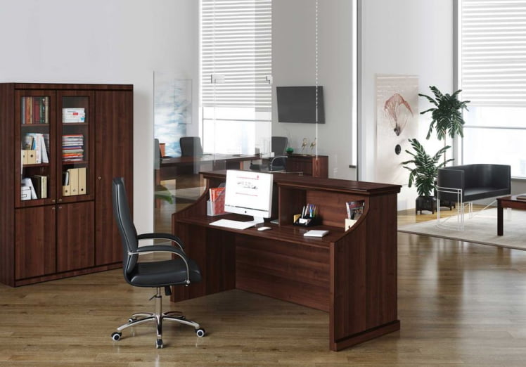 Стойка ресепшн БЕРН БРН8690202 Темный орех / BERN BRN8690202_2