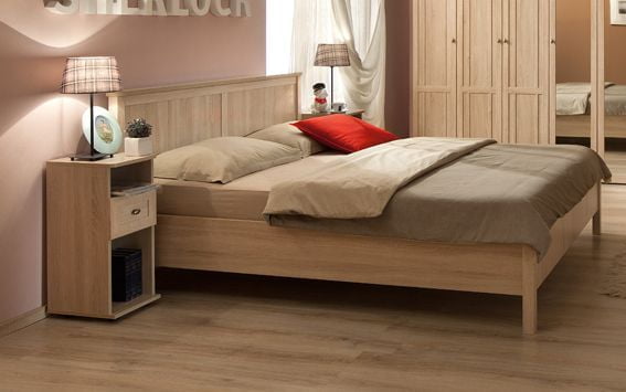 Кровать (1400) Шерлоcк 43 Дуб Сонома (спальня) / Sherlock_0
