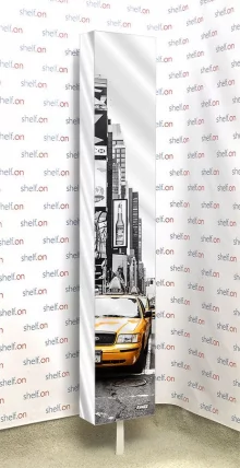 Поворотный зеркальный шкаф Зоом Арт Белый / Zoom Art_12