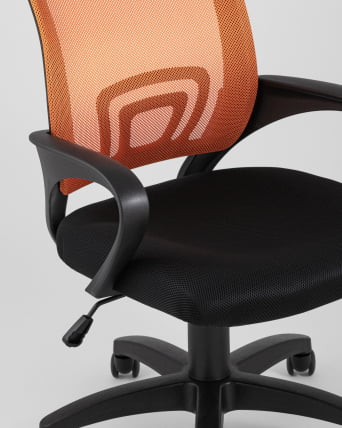 Компьютерное кресло ТопЧаирс Симпле Оранжевое / TopChairs Simple_7