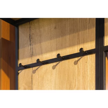 Панель для прихожей с вешалкой Лофт (В) Дуб Натур / Loft_6