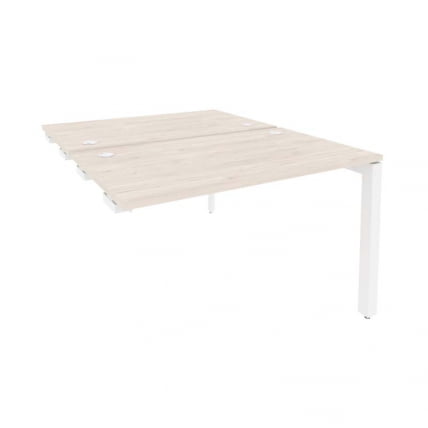 Стол-приставка двойной на П-образном м/к к опорным элем. ОНИКС О.МП-Д.СПР-2.7 Денвер Светлый/Белый / ONIX O.MP-D.SPR-2.7_0