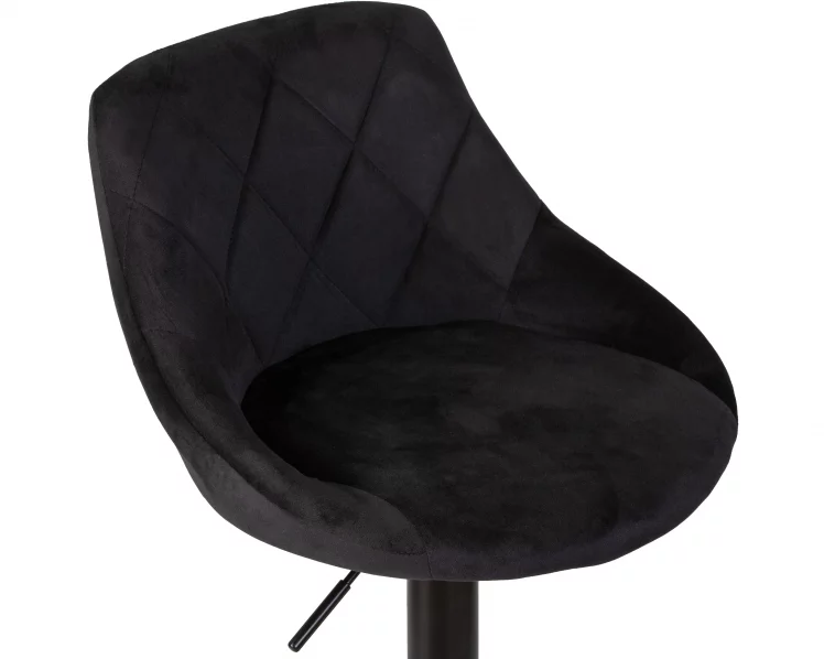 Стул барный ДОБРИН ЛОГАН БЛАCК Черный велюр МДЖ9-101 / DOBRIN LOGAN BLACK MJ9-101_6