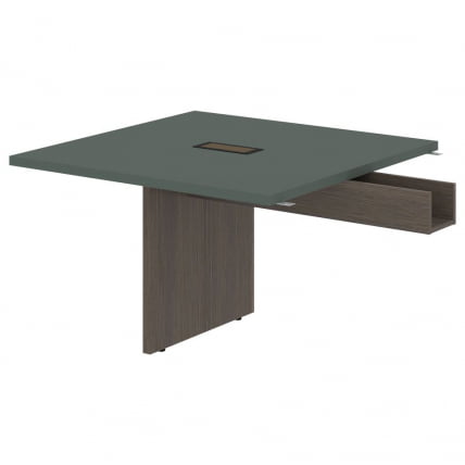 Стол для заседаний приставной ВЕЛИОН ВФCТ 1212 Нефрит Дуб Сильвер / VELION VFCT_0