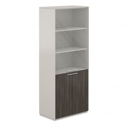 Шкаф высокий Атлас НЗ-0311.ГС.БТ Серый камень Бренсон Трюфель / Atlas NZ-0311.GS.BT_0