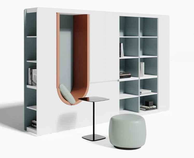 Стеллажи, шкаф, ниша с мягкой зоной ХМ183892.В / HM183892.W_0