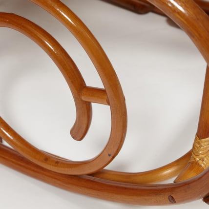 Кресло-качалка МИЛАНО (разборная) / без подушки / ротанг топ куалитй, 58кс136кс103 см, Когнаc (коньяк) / MILANO top quality, 58x136x103 Cognac_10