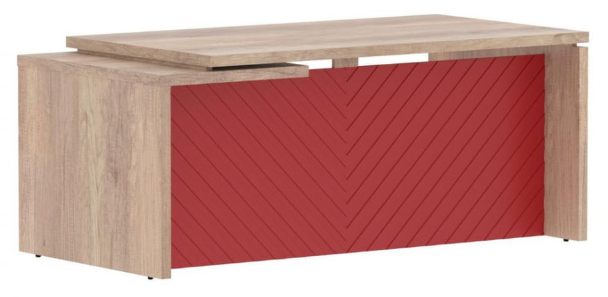 Стол руководителя правый Торр ЛУКС ТЛCТ 189 Р Дуб Каньон Красный / Torr LUX TLCT R_0