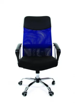 Кресло руководителя CХАИРМАН 610 Синий черный / CHAIRMAN_1