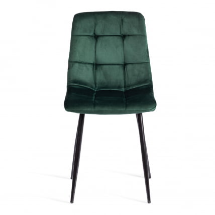 Стул CХИЛЛЙ (мод. ДЖСC-220) Велюр/металл , 44,5х52,5х88 см, дэрк греен (темно-зеленый) ХЛР57 / черный / CHILLY (mod. JSC-220) dark green HLR57_4