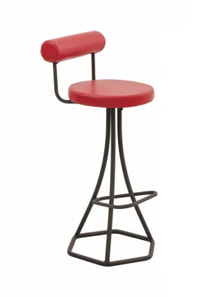 Стул барный СБ 50 каркас черный, сиденье винилкожа №6_0