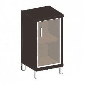 Стеллаж стекло тонированное В411.5 Л Венге магия / L_0