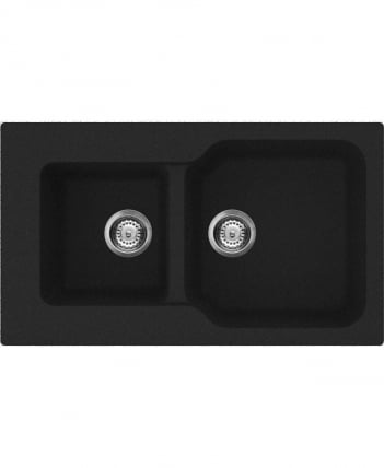 Мойка Омоикири Мару 86-2-Бл Тетогранит/Черный / Omoikiri Maru 86-2-Bl Tetogranit/Черный_0