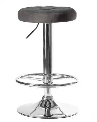 Табурет барный ДОБРИН БРУНО Серый велюр МДЖ9-75 / DOBRIN BRUNO MJ9-75_1
