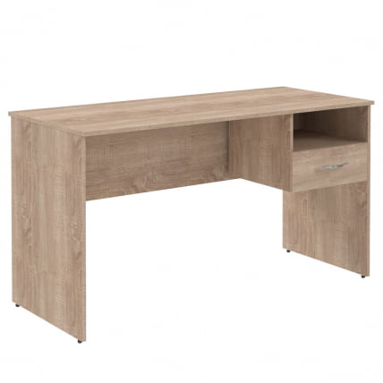 Стол письменный (С-1400) с правой подвесной тумбой Дуб Сонома Светлый / (S-1400)_0
