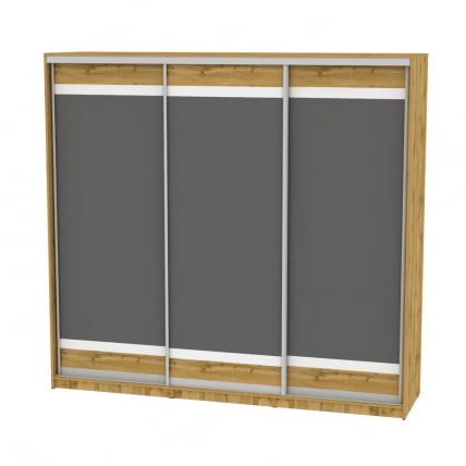 Шкаф-купе Б-230х235х60-3(ДВ-Графит-Д9Д9Д9) / B-230х235х60-3(ДВ-Графит-D9D9D9)_0