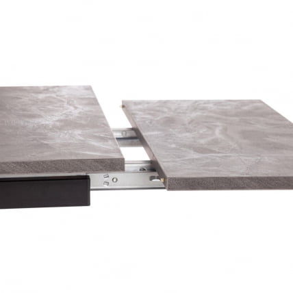 Стол ВИГО ЛДСП/ХПЛ/металл, 120 кс 80 кс 30 х 30 х 75 см, Мрамор черный/черный / VIGO ЛДСП/HPL/металл, x x_5