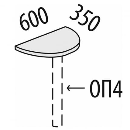 Приставка без опоры Альфа 64.27 БО Дуб Кронберг_1