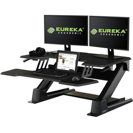 Регулируемая подставка на стол для монитора и ноутбука ЕРК-CВ-ПРО36Б Черная / ERK-CV-PRO36B_1