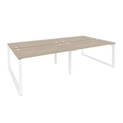 Рабочая станция на О-образном м/к ОНИКС О.МО-Д.РС-4.3.7 Дуб Аттик/Белый / ONIX O.MO-D.RS-4.3.7_0