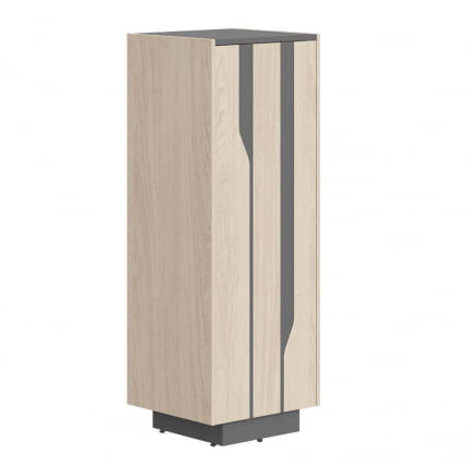 Шкаф средний Лине СФ-574201 Дуб светлый Черный графит / Line_0