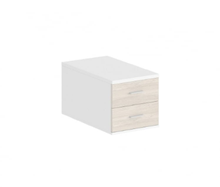 Подвесная тумба с 2 ящиками Сигма СГ.537.ВХ.ОЛ Белый Дуб светлый / Sigma SG.537.WH.OL_0