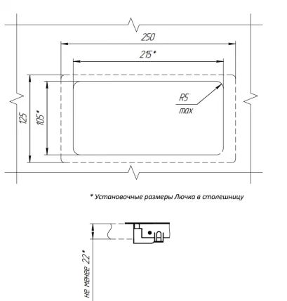 Люк для проводов с органайзером Дека Д-039 / Deka_5