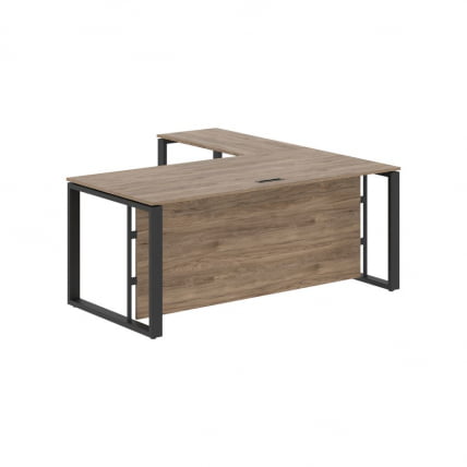 Стол с боковой приставкой ЕНИО ЕCТ 1819Х Кария Пальмира/Антрацит / ENIO ECT 1819H_1