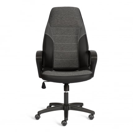 Кресло ИНТЕР (24) кож/зам/ткань, черный/серый, 36-6/207/ТВ-12/ТВ-11 / INTER 36-6/207/TW-12/TW-11_4