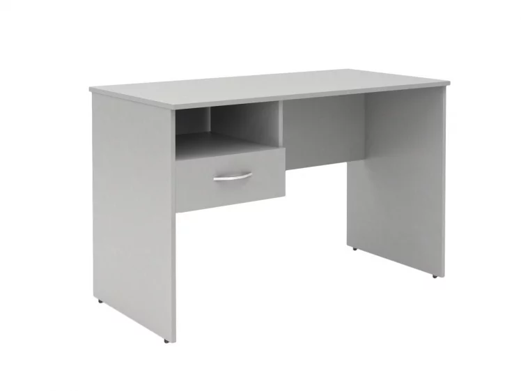 Стол письменный (С-1200) Л с левой подвесной тумбой Белый / (S-1200) L_0