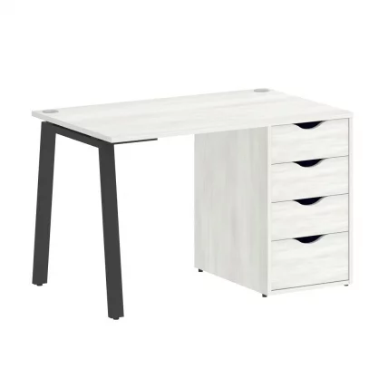 Стол письменный ХОМЕ ОФФИCЕ ВР.СП-3-118.4.А Снежная Платина/Антрацит металл / HOME OFFICE VR.SP-3-118.4.A_0