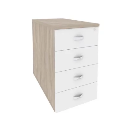 Тумба приставная / опорная ОНИКС О.ТПО-1.8 Дуб Аттик/Белый / ONIX O.TPO-1.8_0