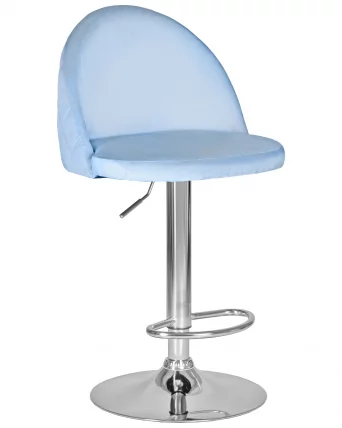 Стул барный ДОБРИН МИЛАНА Пудрово-голубой велюр МДЖ9-74 / DOBRIN MILANA MJ9-74_0