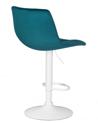 Стул барный ДОБРИН ТАИЛОР ВХИТЕ (морской волны велюр (МДЖ9-99)) 2 шт / DOBRIN TAILOR WHITE (MJ9-99))_4