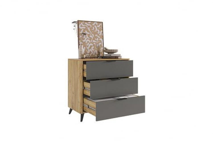 Комод Адам МСА-02 дуб крафт золотой/графит / MSA-02_2